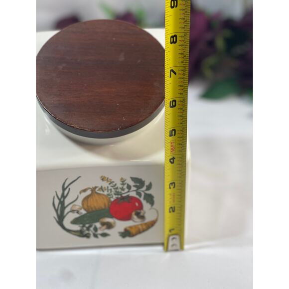 Vintage Hyalyn Pottery USA 1995 Vegetables Canister - 8" Tall - Picture 11 of 12